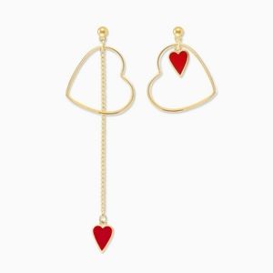 Heart Drop Ear Clips